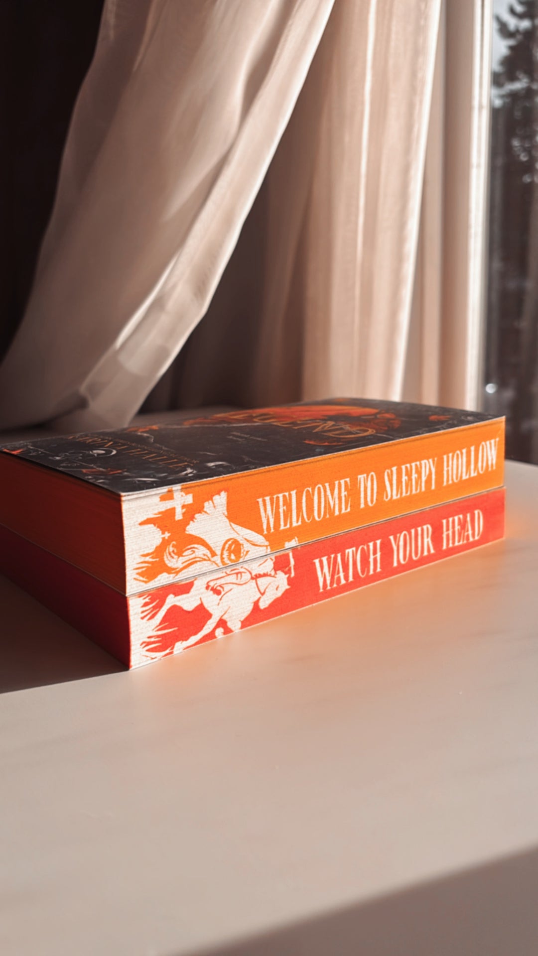 Hallow & Legend by Karina Halle with custom spayed edges by Little Library Mouse