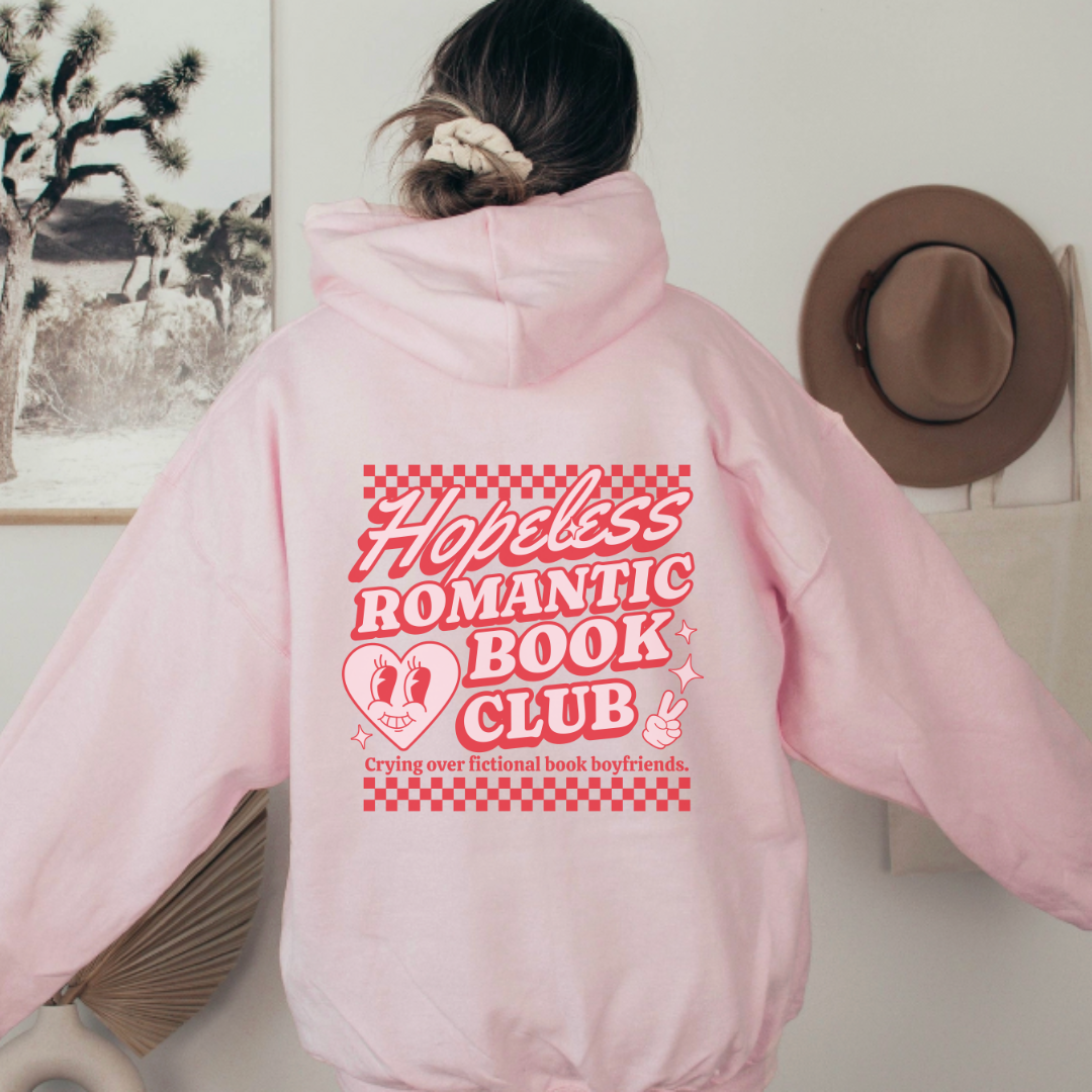 Hopeless Romantic Book Club Hoodie