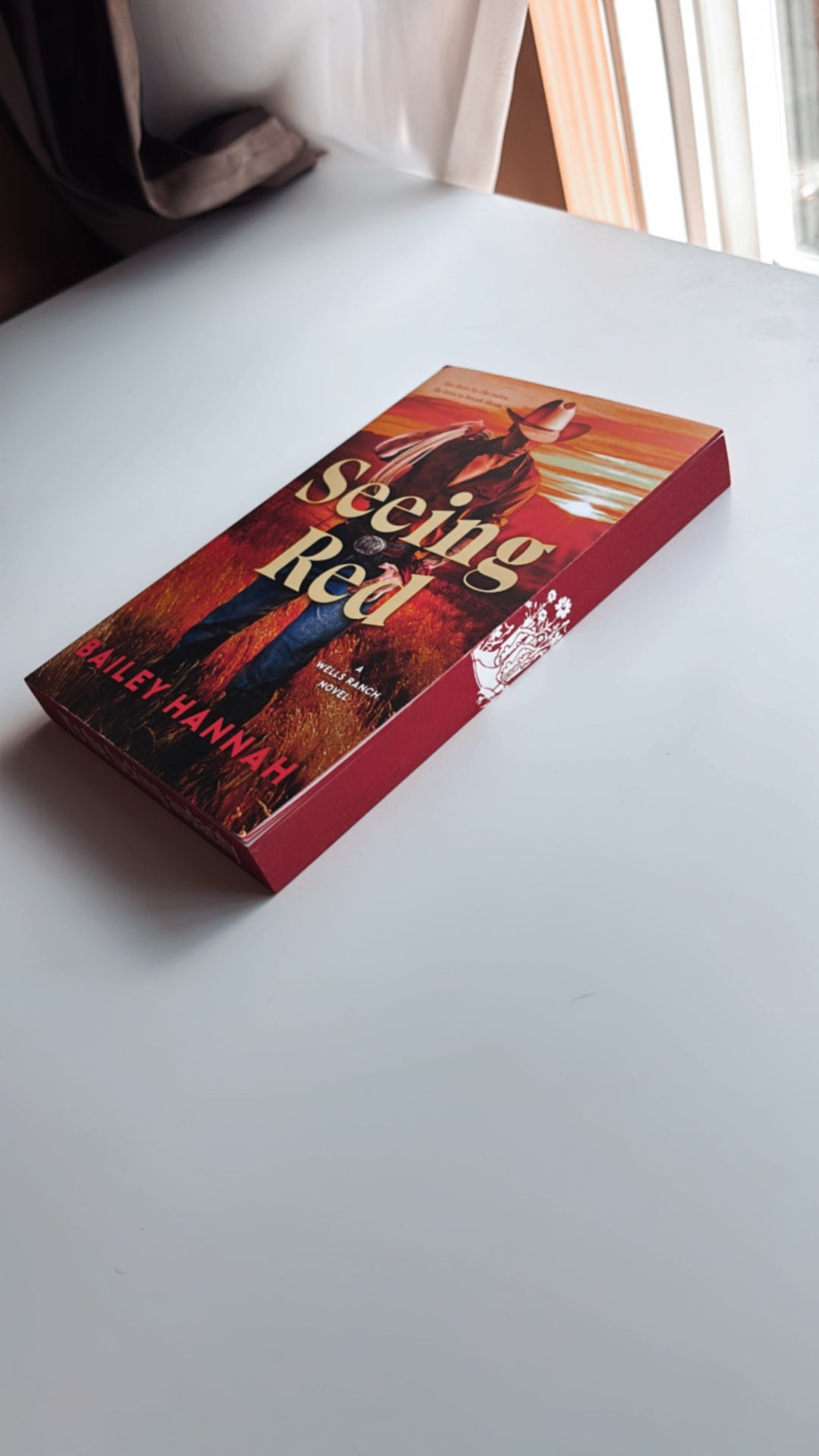 Seeing Red by Bailey Hannah with SIGNED BOOKPLATE & custom sprayed edges by Little Library Mouse