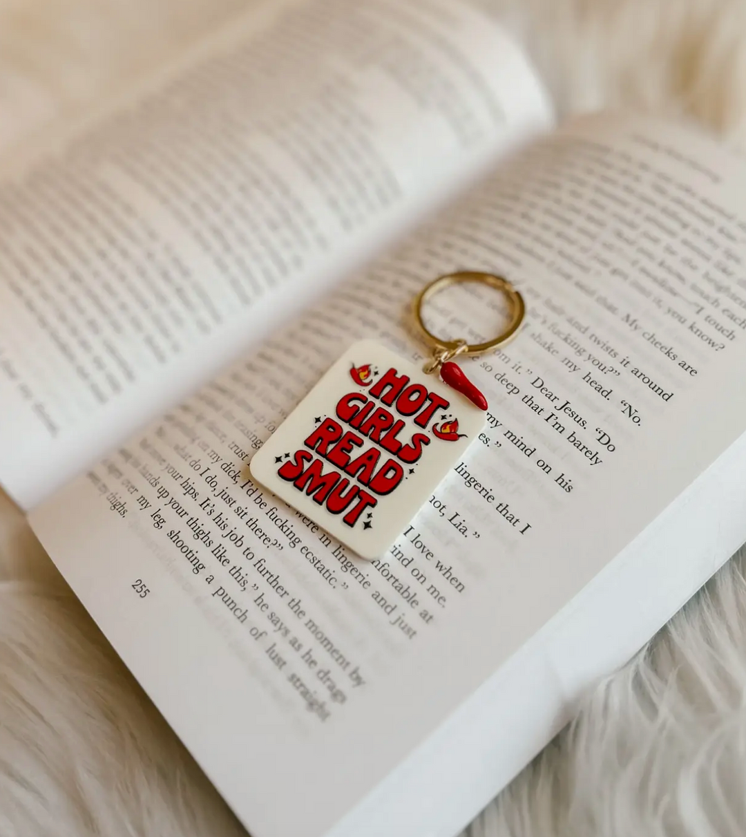 Hot Girls Read Smut Keychain