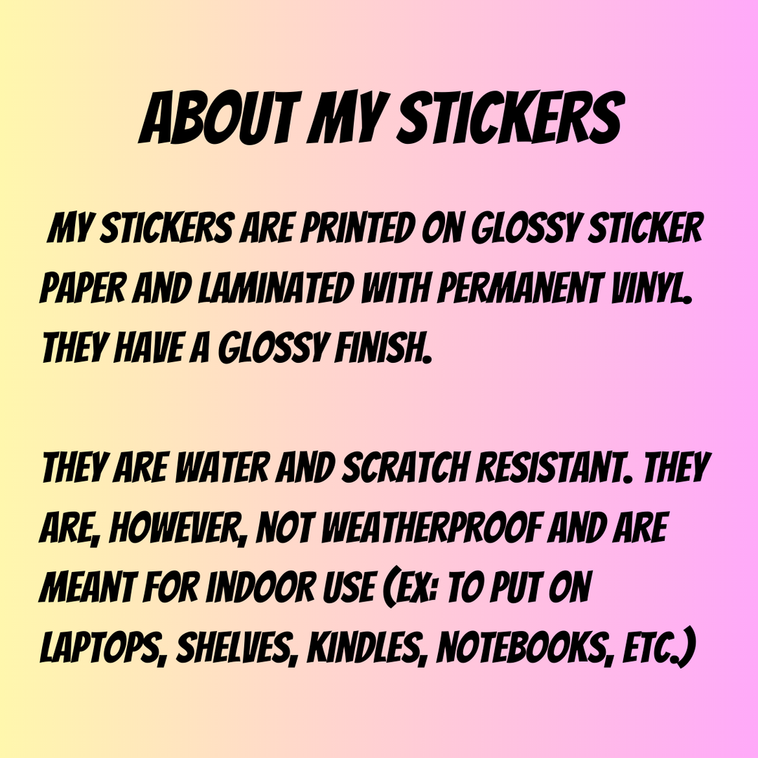 Introverted but willing to discuss books sticker
