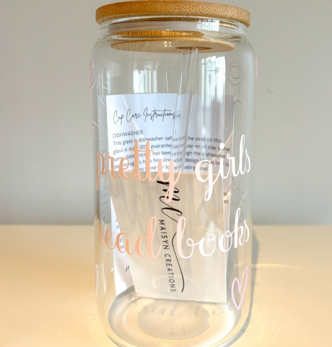 16oz Pretty Girls Read Books Tumbler
