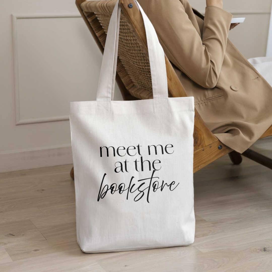Meet Me at the Bookstore Tote Bag