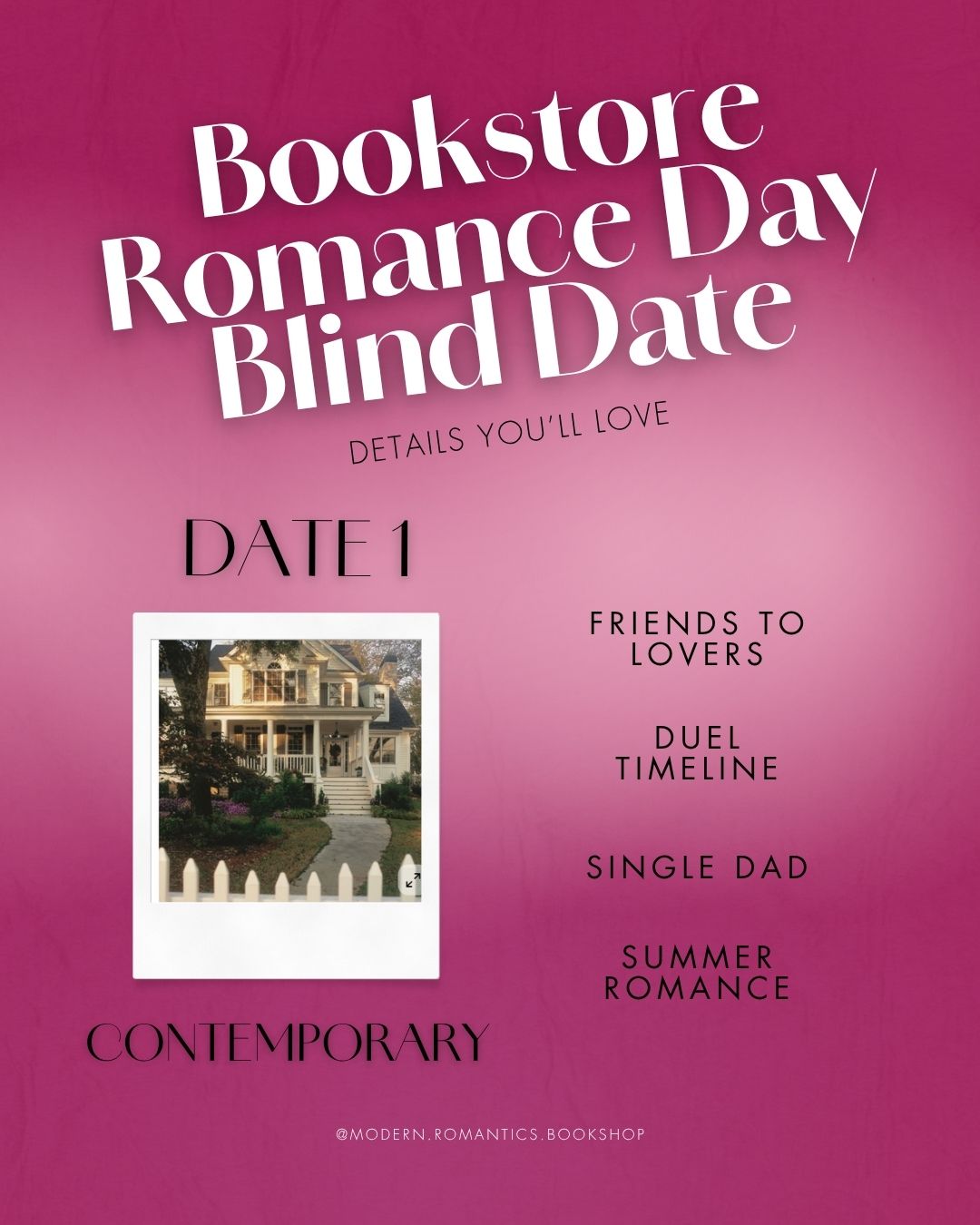 Bookstore Romance Day: Blind Date with a Book