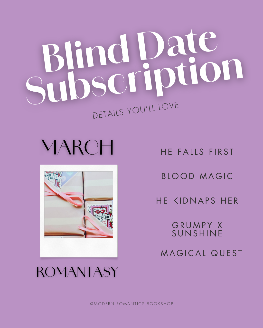 Monthly Blind Date