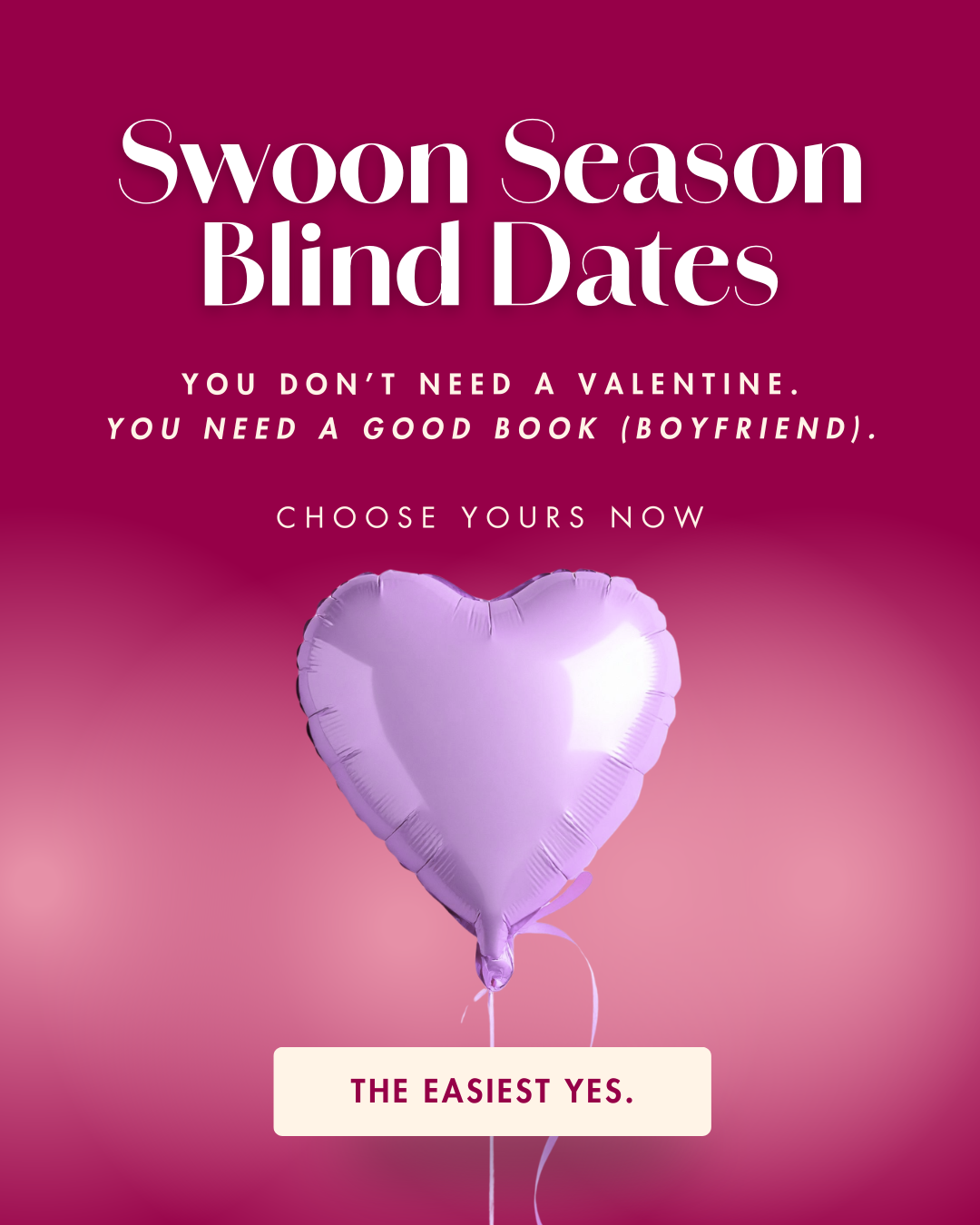 Swoon Season Day 1: Blind Date with a Book