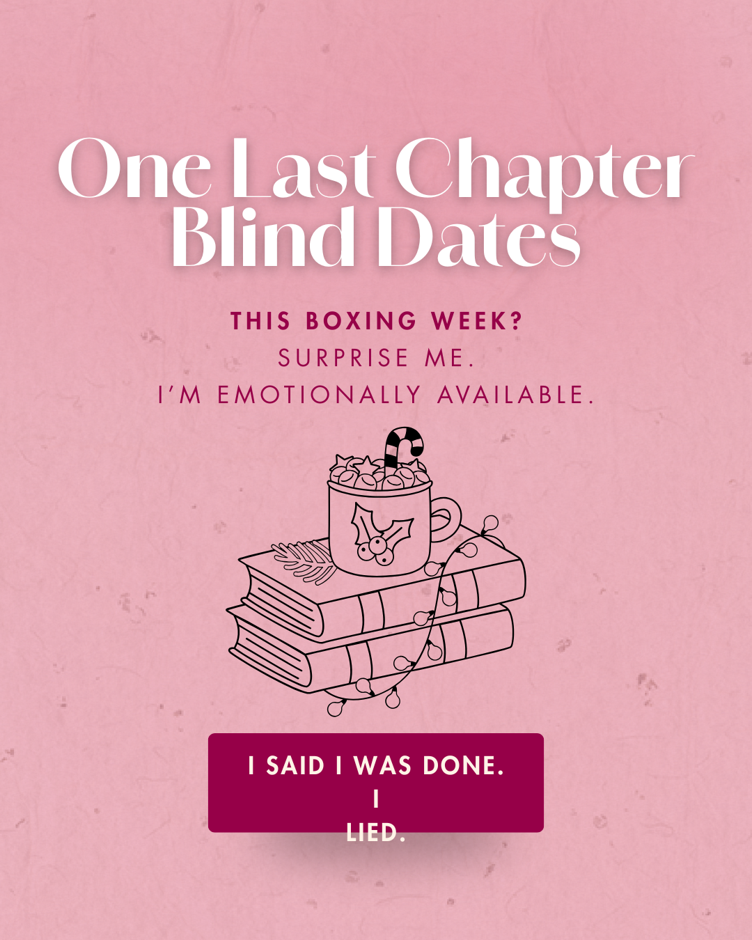 One Last Chapter Boxing Day Sale Blind Dates