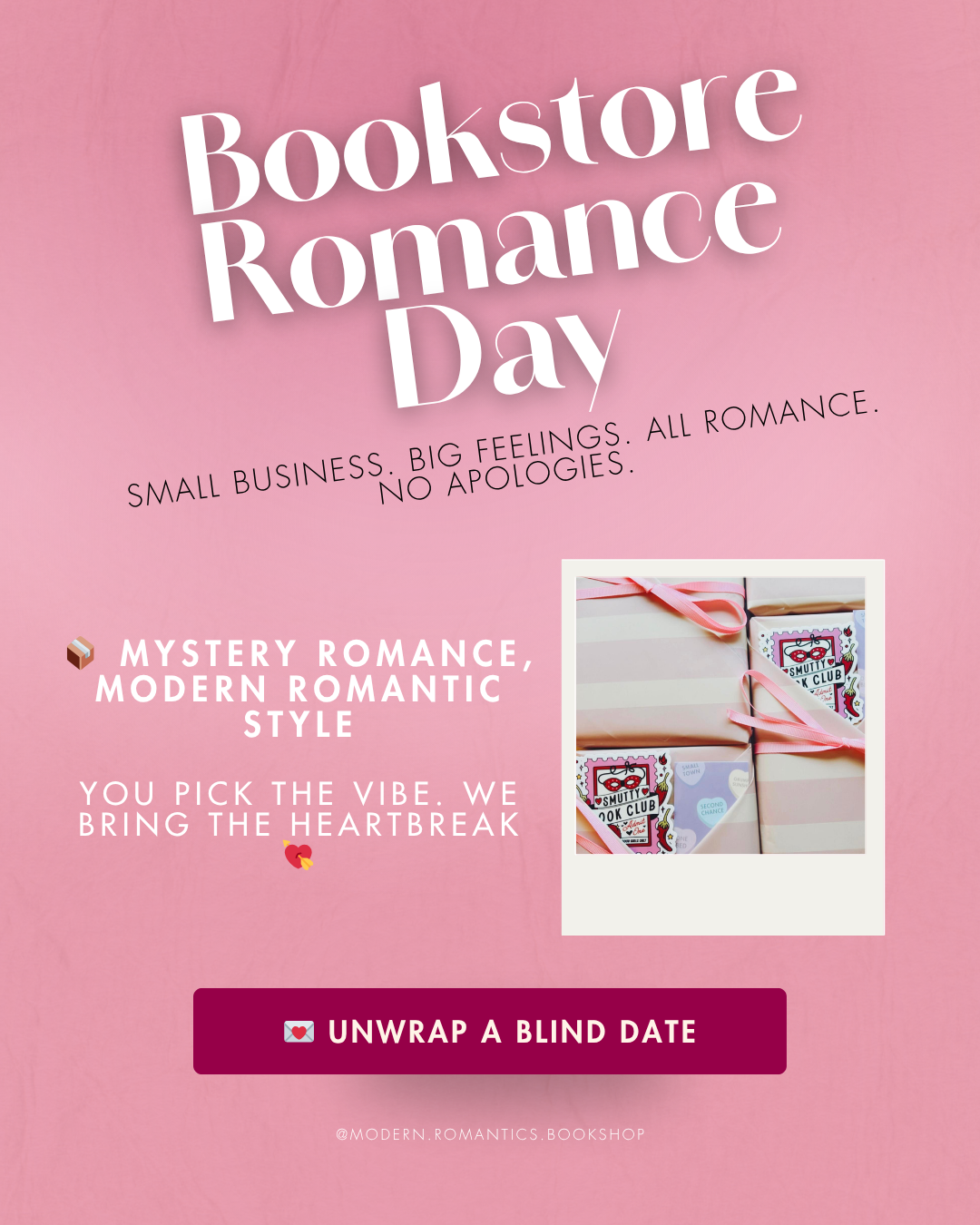 Bookstore Romance Day: Blind Date with a Book