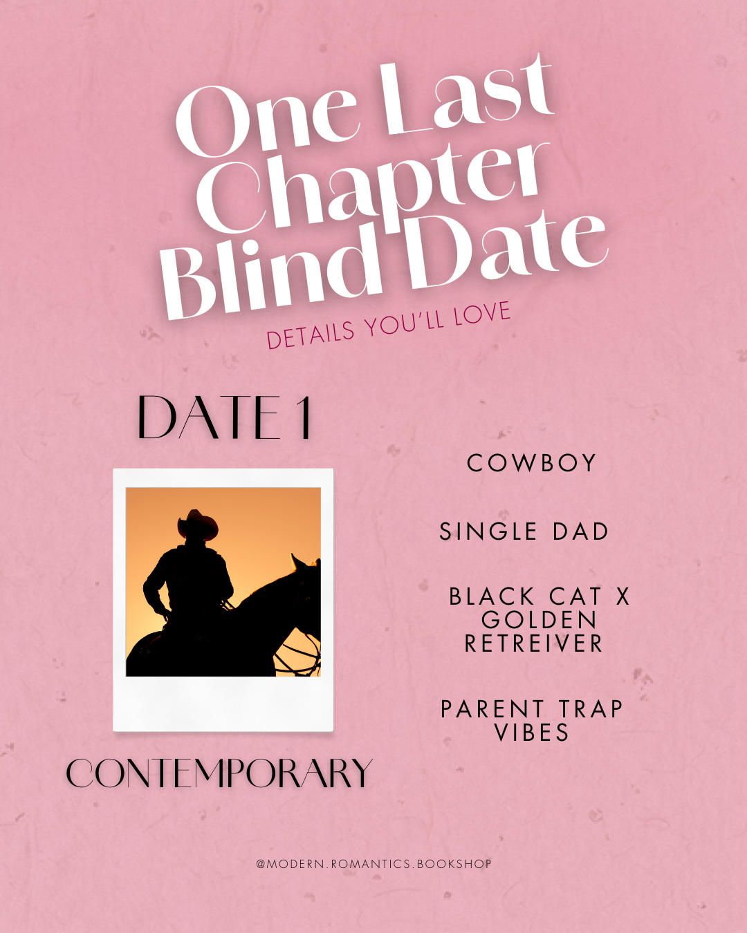 One Last Chapter Boxing Day Sale Blind Dates