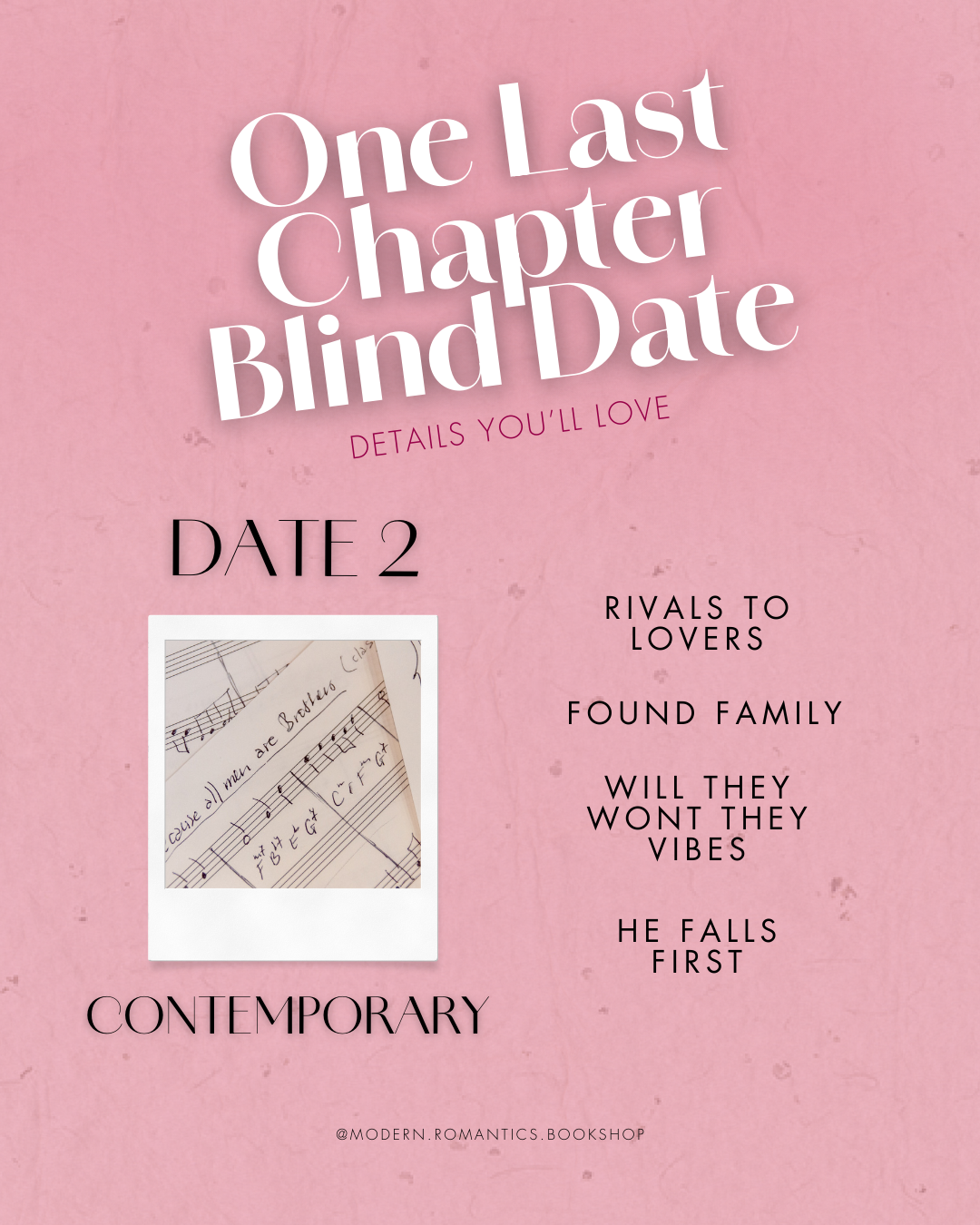 One Last Chapter Boxing Day Sale Blind Dates