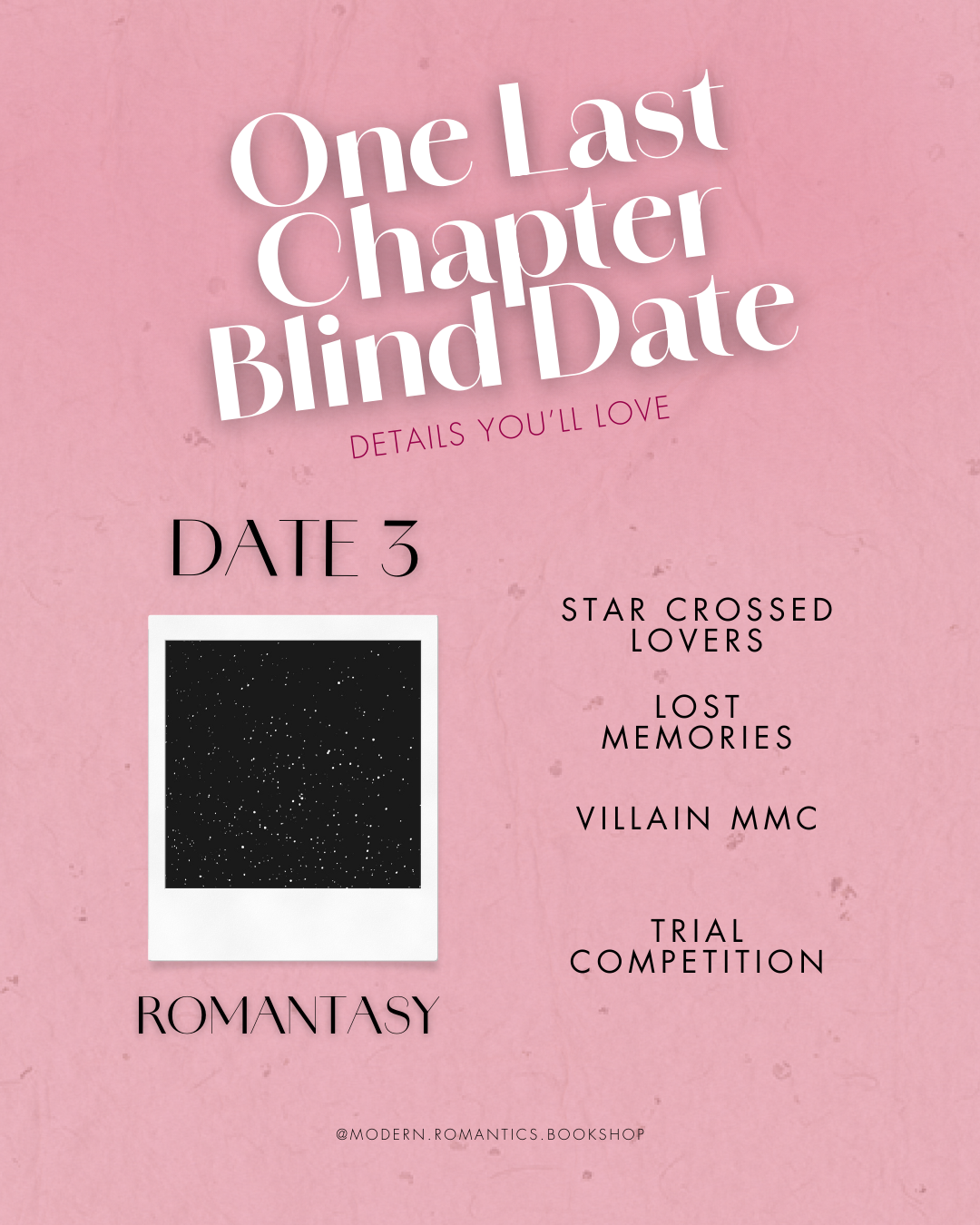One Last Chapter Boxing Day Sale Blind Dates