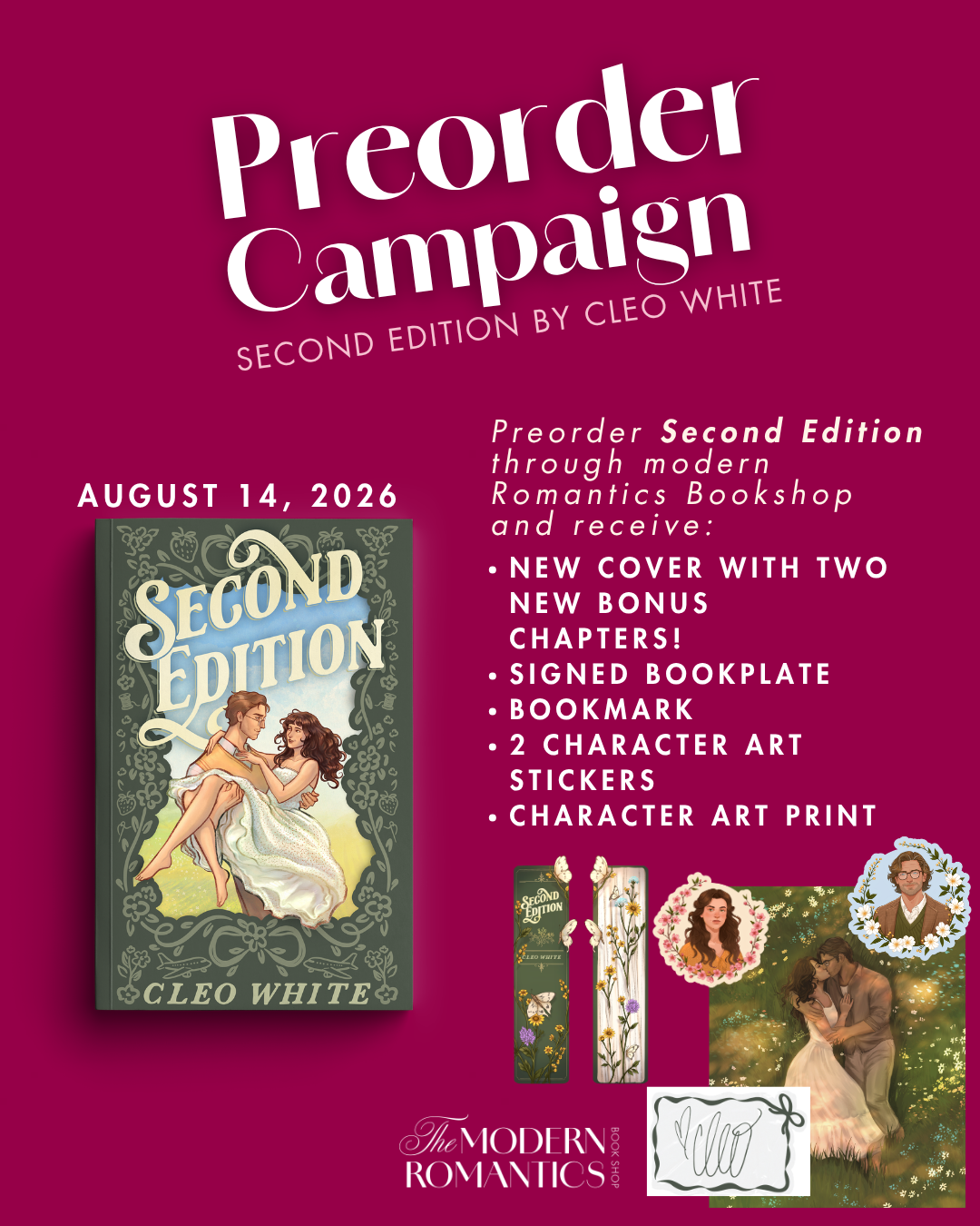 PREORDER Second Edition by Cleo White with signed bookplate and exclusive preorder goodies