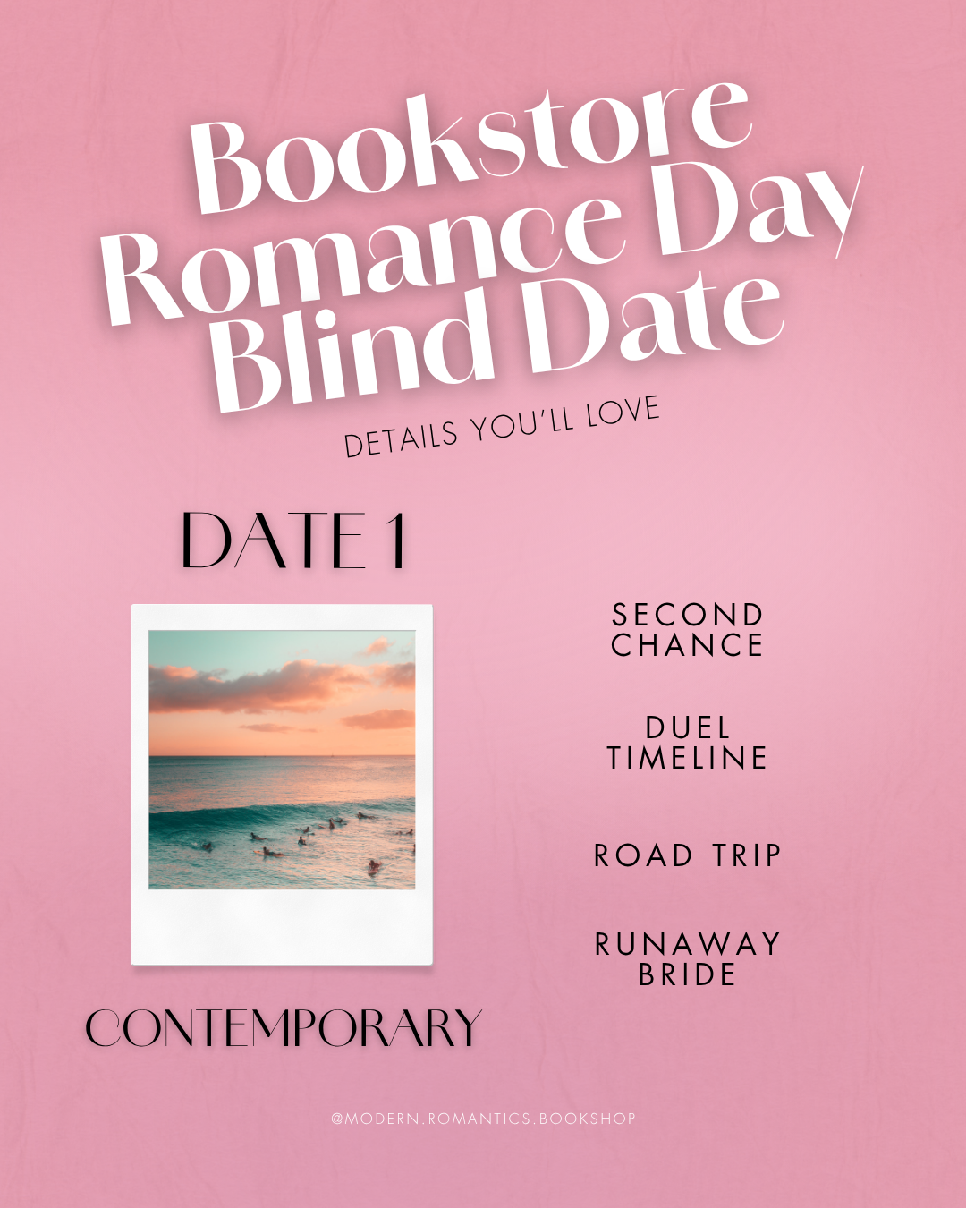 Bookstore Romance Day: Blind Date with a Book