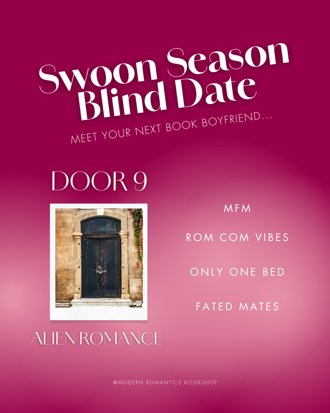 Swoon Season Day 1: Blind Date with a Book