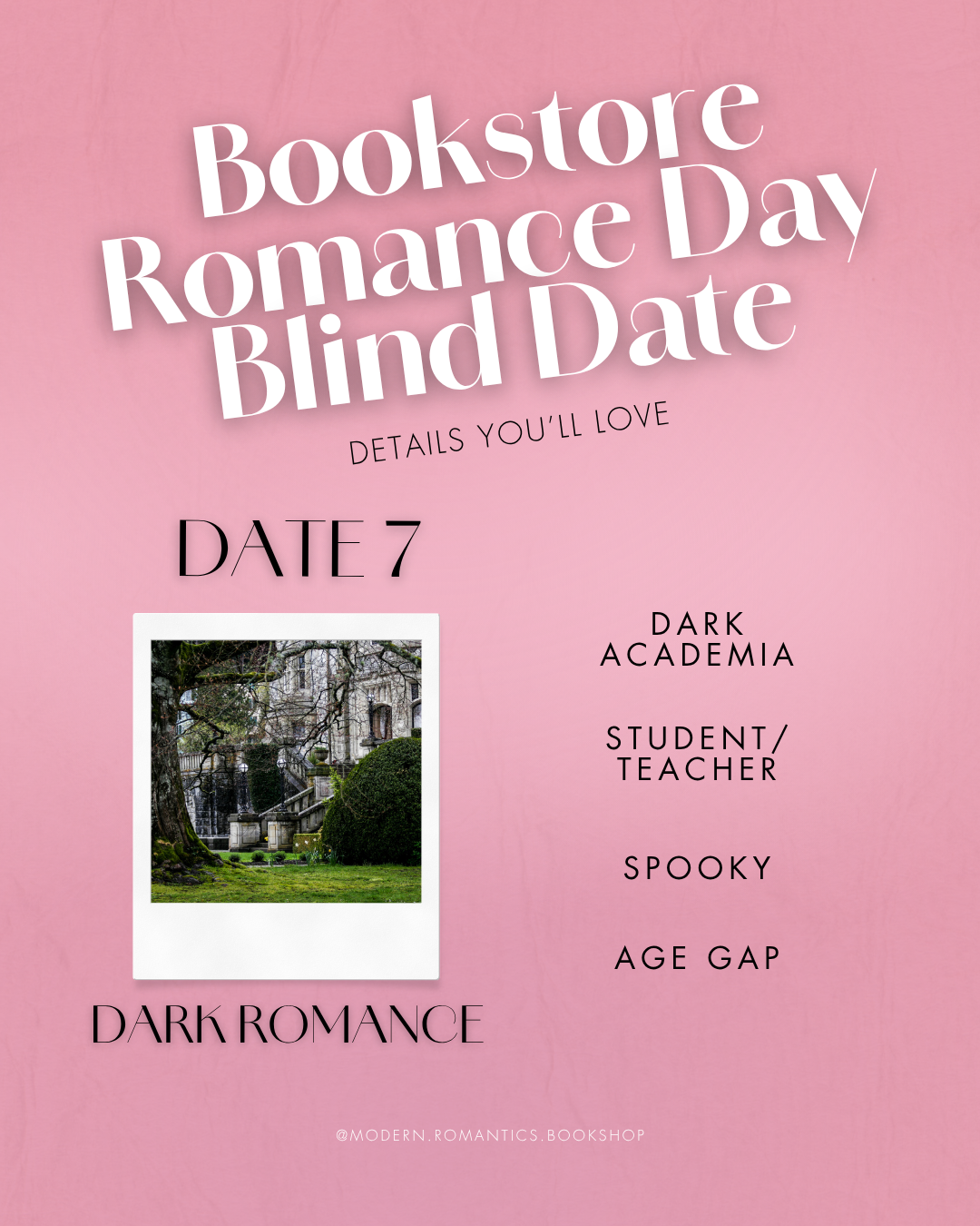 Bookstore Romance Day: Blind Date with a Book