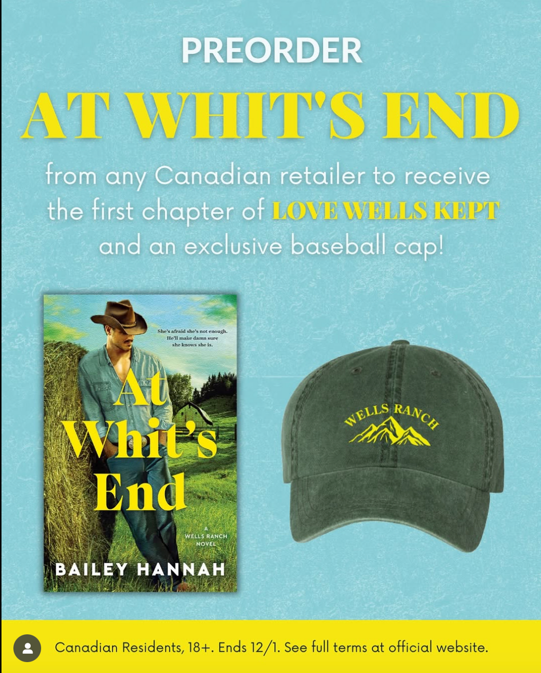 At Whit’s End by Bailey Hannah WITH SIGNED BOOKPLATE