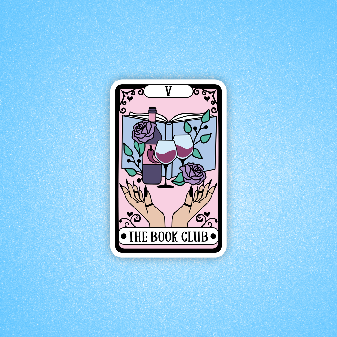 The book club tarot card sticker