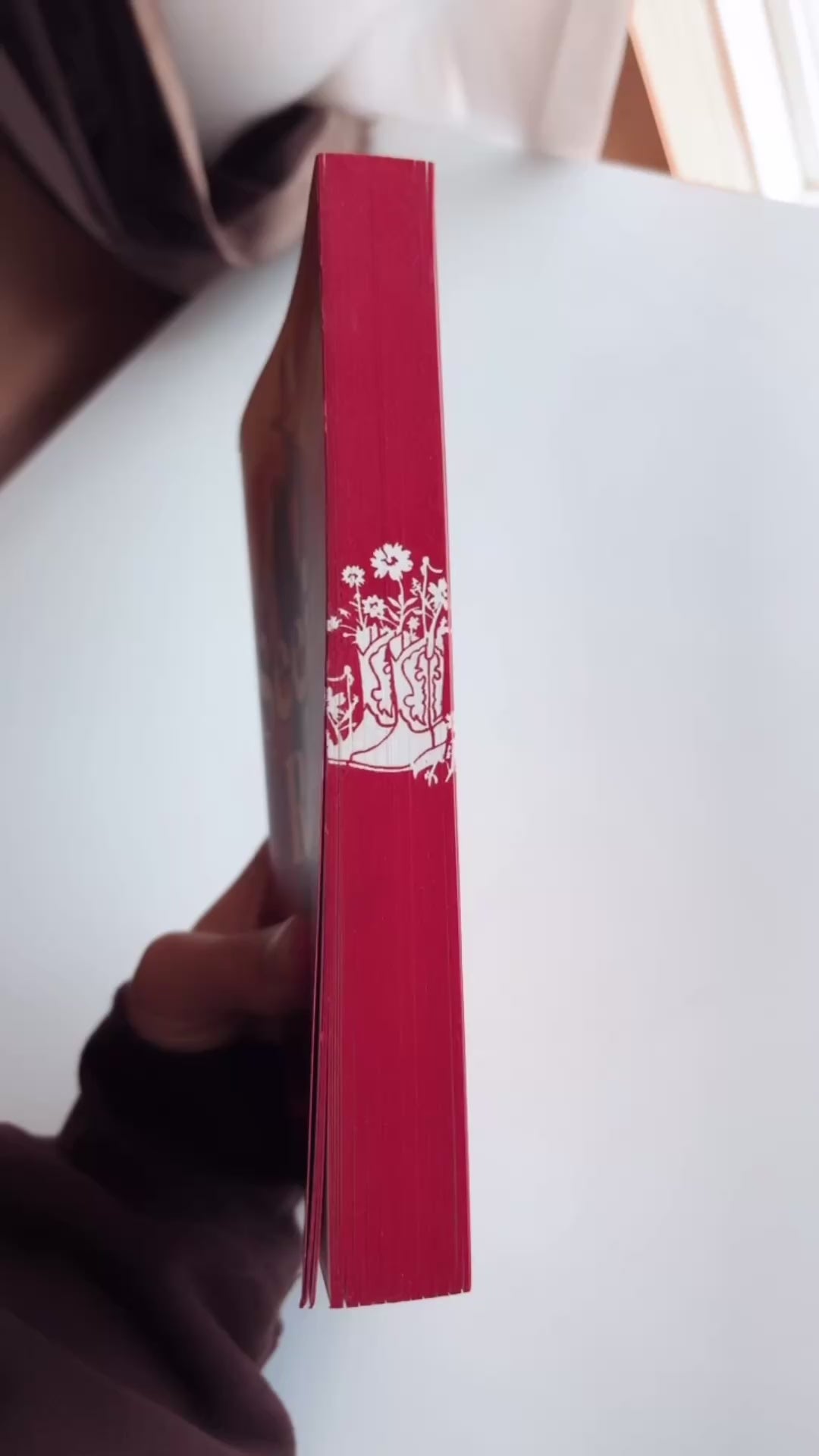 Seeing Red by Bailey Hannah with SIGNED BOOKPLATE & custom sprayed edges by Little Library Mouse