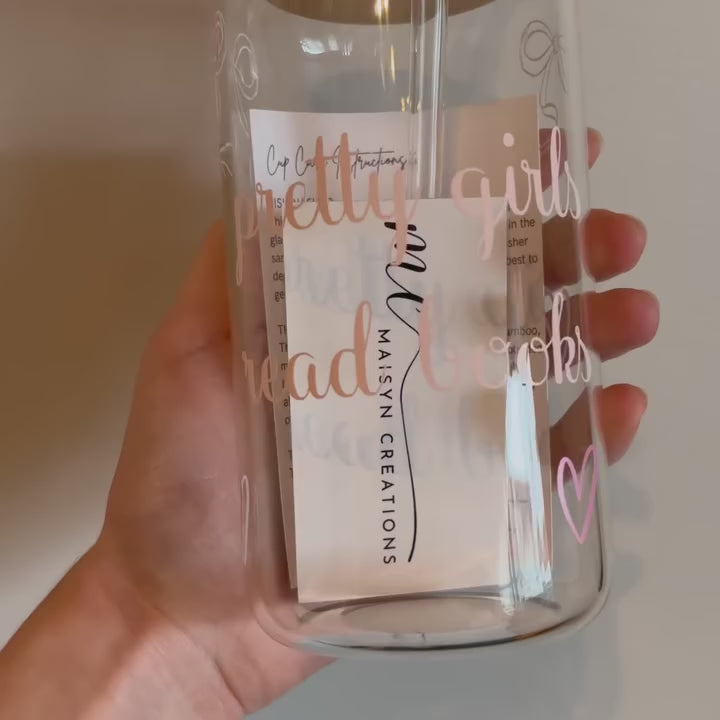 16oz Pretty Girls Read Books Tumbler